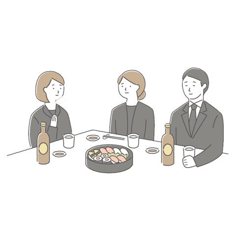 メモリーが大仙市・秋田市で家族が通夜と告別式を行う二日家族葬の見送り風景