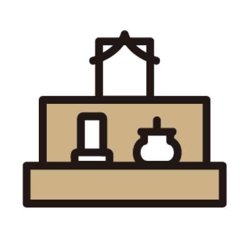 メモリーが大仙市・秋田市で一日家族葬の式場のイラスト